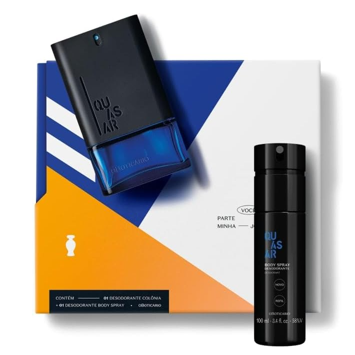 Kit Quasar (1 Colônia 100ml e 1 Desodorante Spray 100ml)