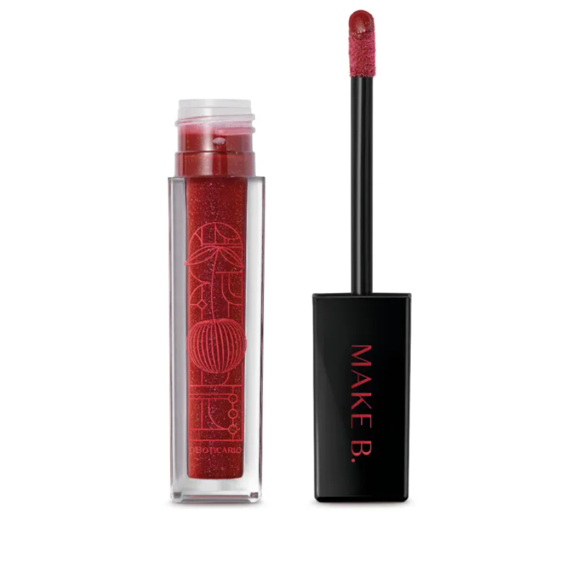 Gloss Labial Make B Vermelho Dark Cherry 5ml