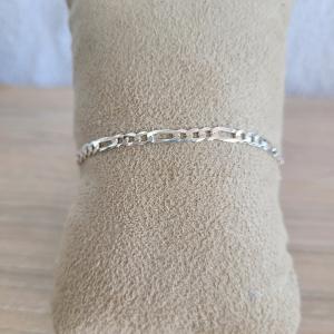 Pulseira 3 por 1 Prata 3mm 20cm