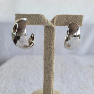 Brinco Argola Larga Ródio Branco
