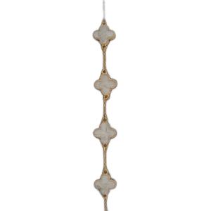Pulseira Inspiração Van Cleef Resinada Dourada