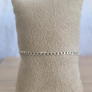 Pulseira Grumet Prata 2mm 19cm