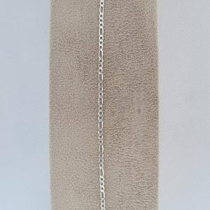 Pulseira Elo 3 Por 1 Prata 2mm 20cm