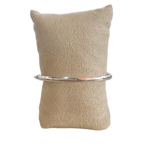 Bracelete Achatado Prata 6x5.5 diâmetro 4mm