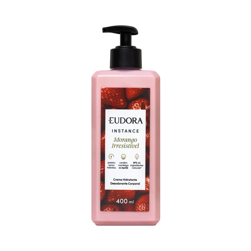 Hidratante Corporal Instance Morango Irresistível 400ml