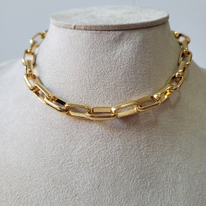 Choker Elo Cartier Verniz Italiano 37cm + Extensor