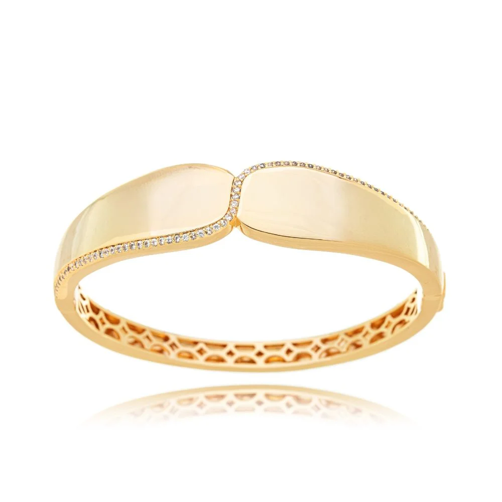 Bracelete Sirius Cometa Folhado A Ouro