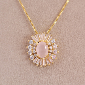 Conjunto Elo Veneziana Josi Folheado A Ouro 45cm