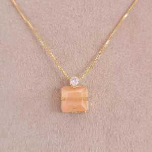 Conjunto Elo Veneziana Joana Folheado A Ouro 45cm