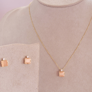 Conjunto Elo Veneziana Joana Folheado A Ouro 45cm