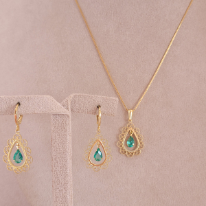 Conjunto Elo Veneziana Fabiana Folheado A Ouro 45cm + Extensor