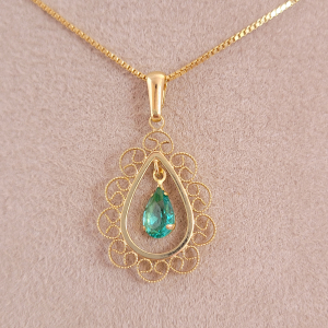 Conjunto Elo Veneziana Fabiana Folheado A Ouro 45cm + Extensor