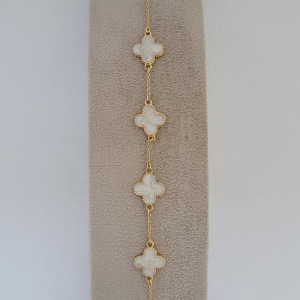 Pulseira Inspiração Van Cleef Resinada Verniz Italiano