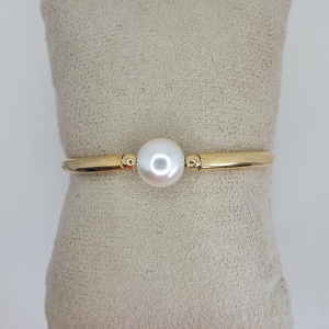 Pulseira Pérola Com Canutilho Verniz Italiano