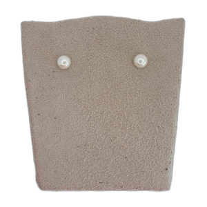 Brinco Pérola Achatada Folheado A Ouro P