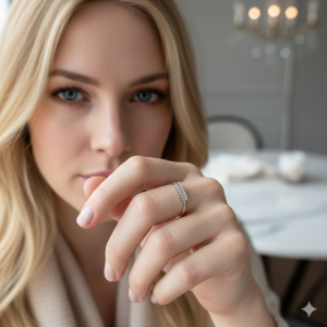 Anel Cravejado Zircônia Navete Prata nº 21