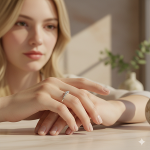 Anel Falange Cravejado Microzircônia Prata Ajustável