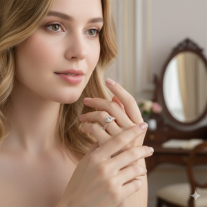 Anel Solitário Cravejado Zircônia e Micro Zircônia Folheado a Ouro nº 18