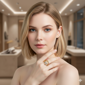 Anel Nossa Senhora Aparecida Cravejado Microzircônia Folheado A Ouro nº 15