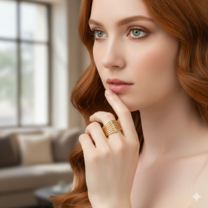 Anel Joice Filetado Microzircônia Folheado A Ouro nº 21