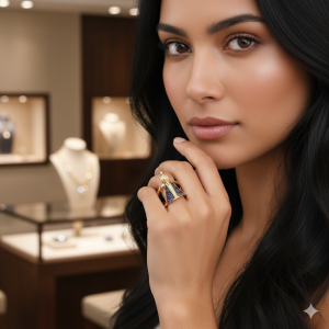 Anel Nossa Senhora Aparecida Cravejado Microzircônia Folheado A Ouro nº 17