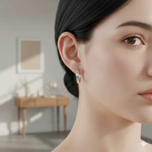 Brinco Argola Lisa Base Reta Prata G