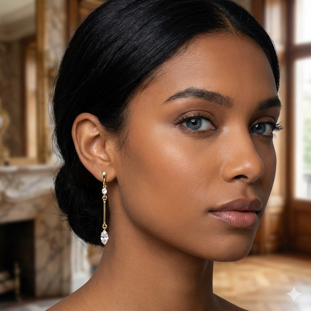 Brinco Dora Folheado A Ouro