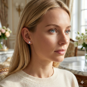 Brinco Ponto de Luz Cristal Prata 2mm Prata Mini