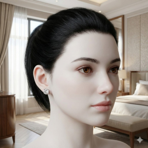 Brinco Ponto De Luz Cristal 7mm Ródio Branco