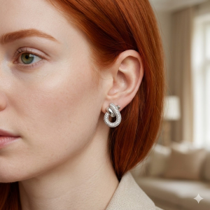 Brinco Gota Torcida Ródio Branco