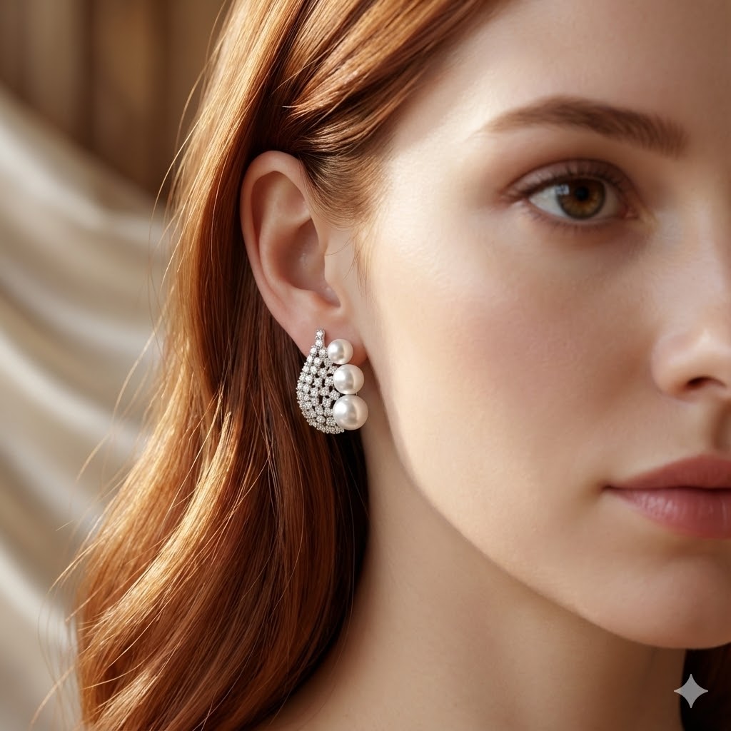 Brinco Princesa Ródio Branco