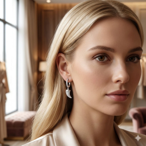 Brinco Argola Com Pingente Pimenta Cravejado Micro Zircônia Colorido Ródio Branco