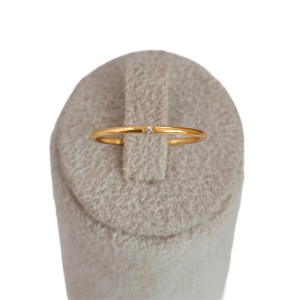 Anel Liso Ultra Íon Folheado A Ouro nº14