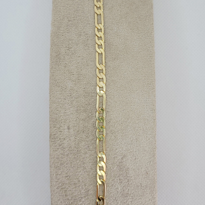 Pulseira 3 por 1 Folheada A Ouro 4mm 22cm