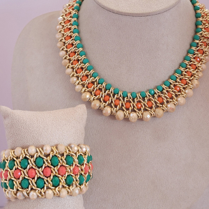 Conjunto Max Pedraria Cristal Colorido